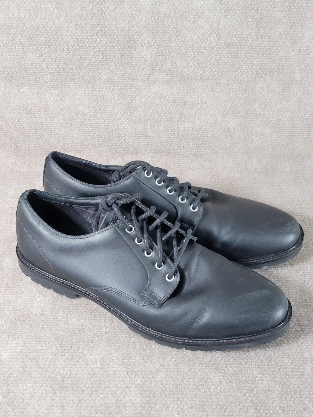 Cole Haan Men's Black Leather Derby Shoes